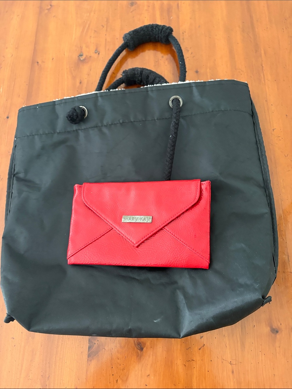 Mary Kay Red Envelope Clutch and tote bag